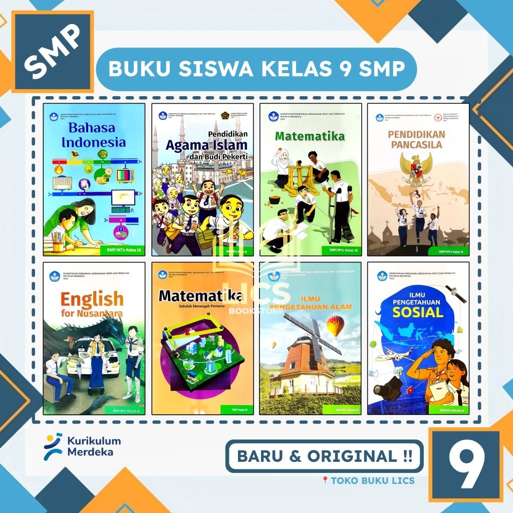 Buku Paket Kelas 9 SMP Kurikulum Merdeka Kurmer Lengkap