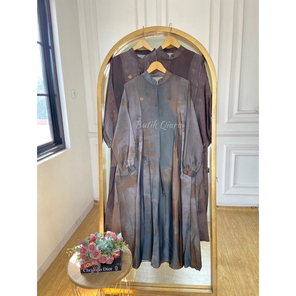 mididress motif // midi motif // midi dress bunga // midi dress salur // midi dress abstrak