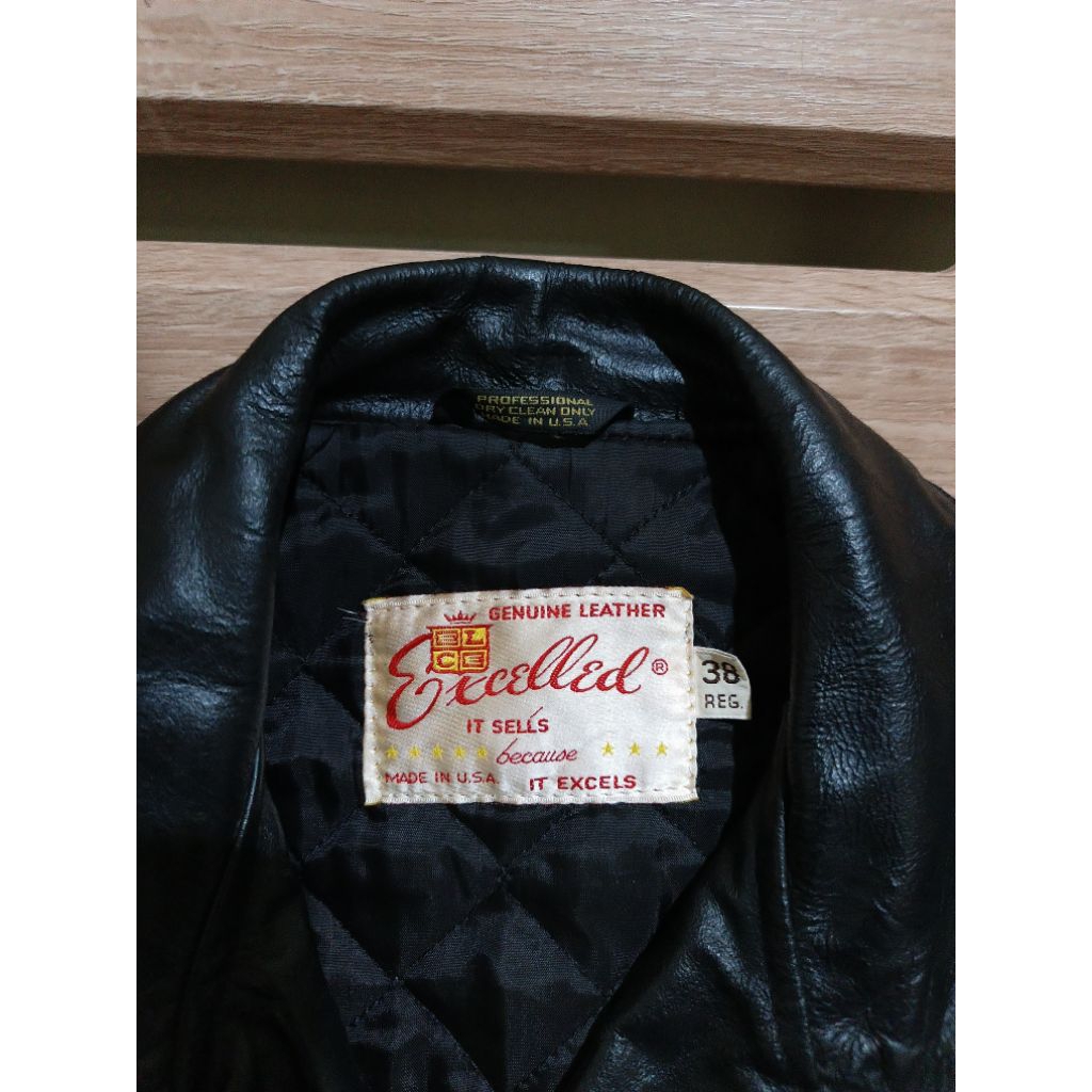 Original Excelled Leather Jacket / Jacket Ramones / Motorcycle