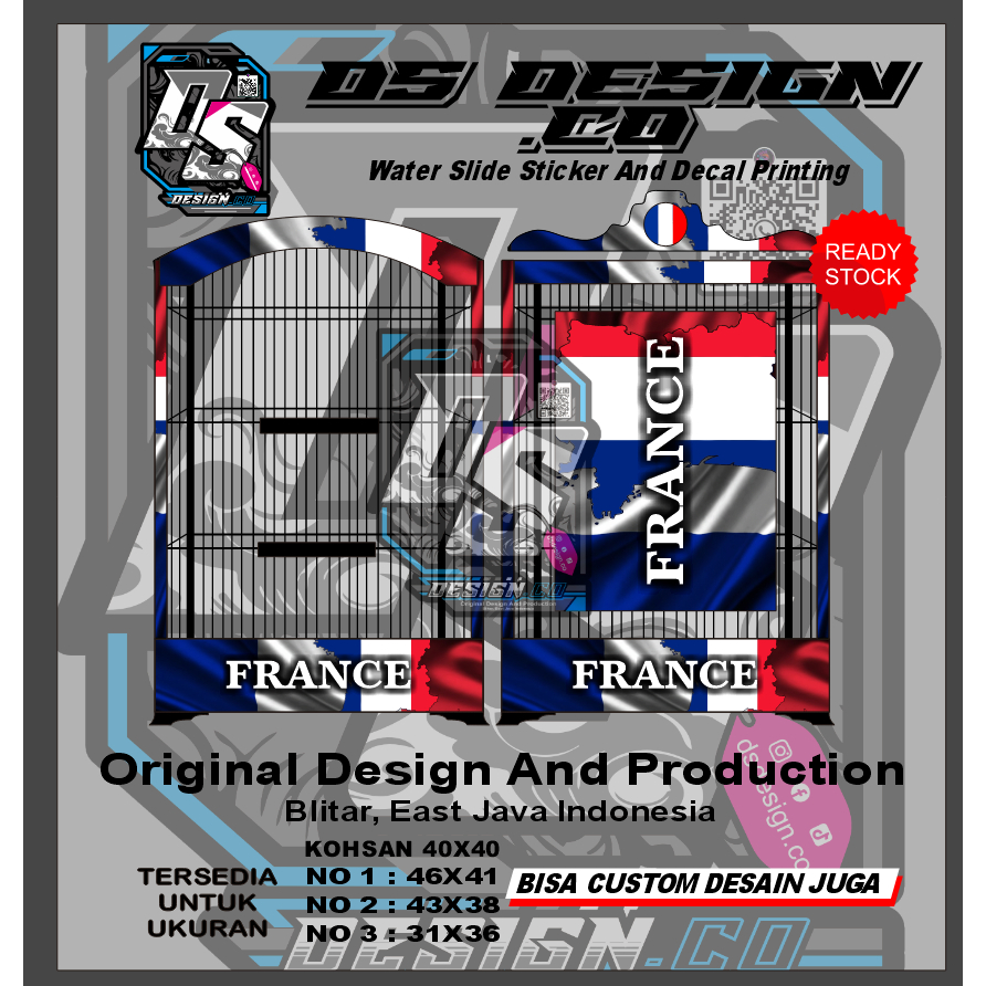 water slide decal stiker sangkar france