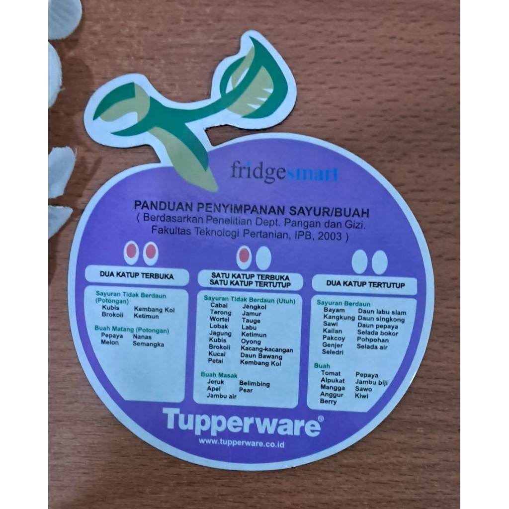 Magnet Kulkas Fridgesmart Tupperware