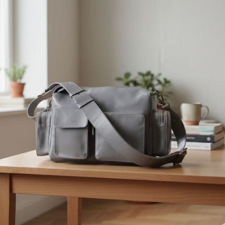 EVALIA tas selempang kulit