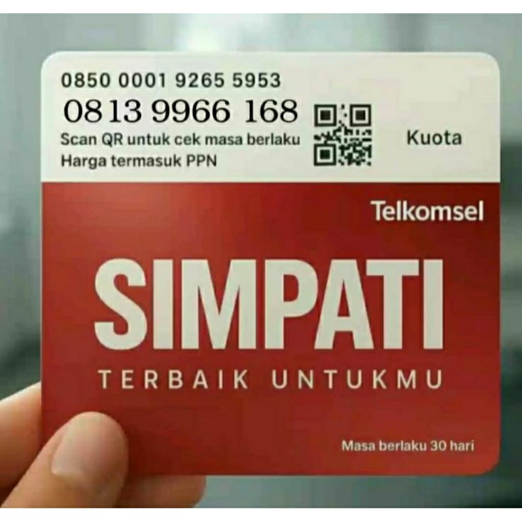 SIMPATI 11 DIGIT NOMOR CANTIK NOMOR HOKY ILUFA 168 9966 168