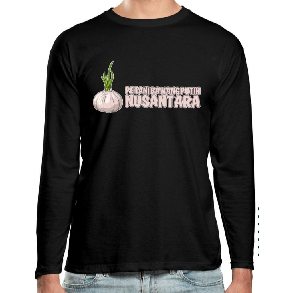 KAOS LENGAN PANJANG PETANI BAWANG PUTIH NUSANTARA
