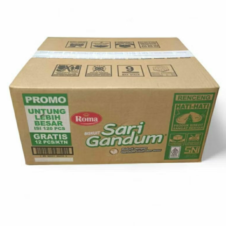 Roma sari gandum 1 karton/dus isi 12 renceng