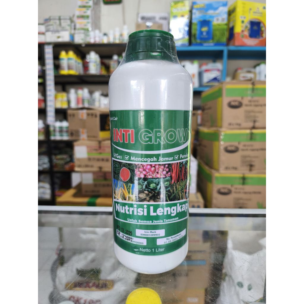Pupuk cair INTI GROW 1 Liter Nutrisi Lengkap