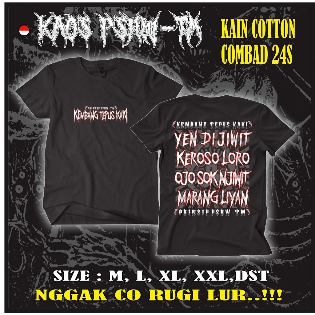 KAOS PSHW TM KEMBANG TEPUS KAKI SH WINONGO