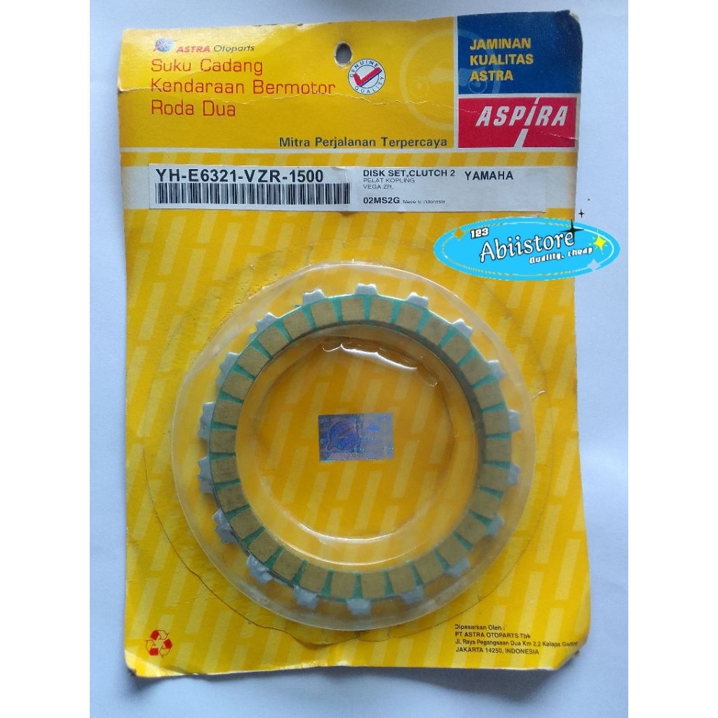 Kampas Kopling Vega ZR VZR Aspira