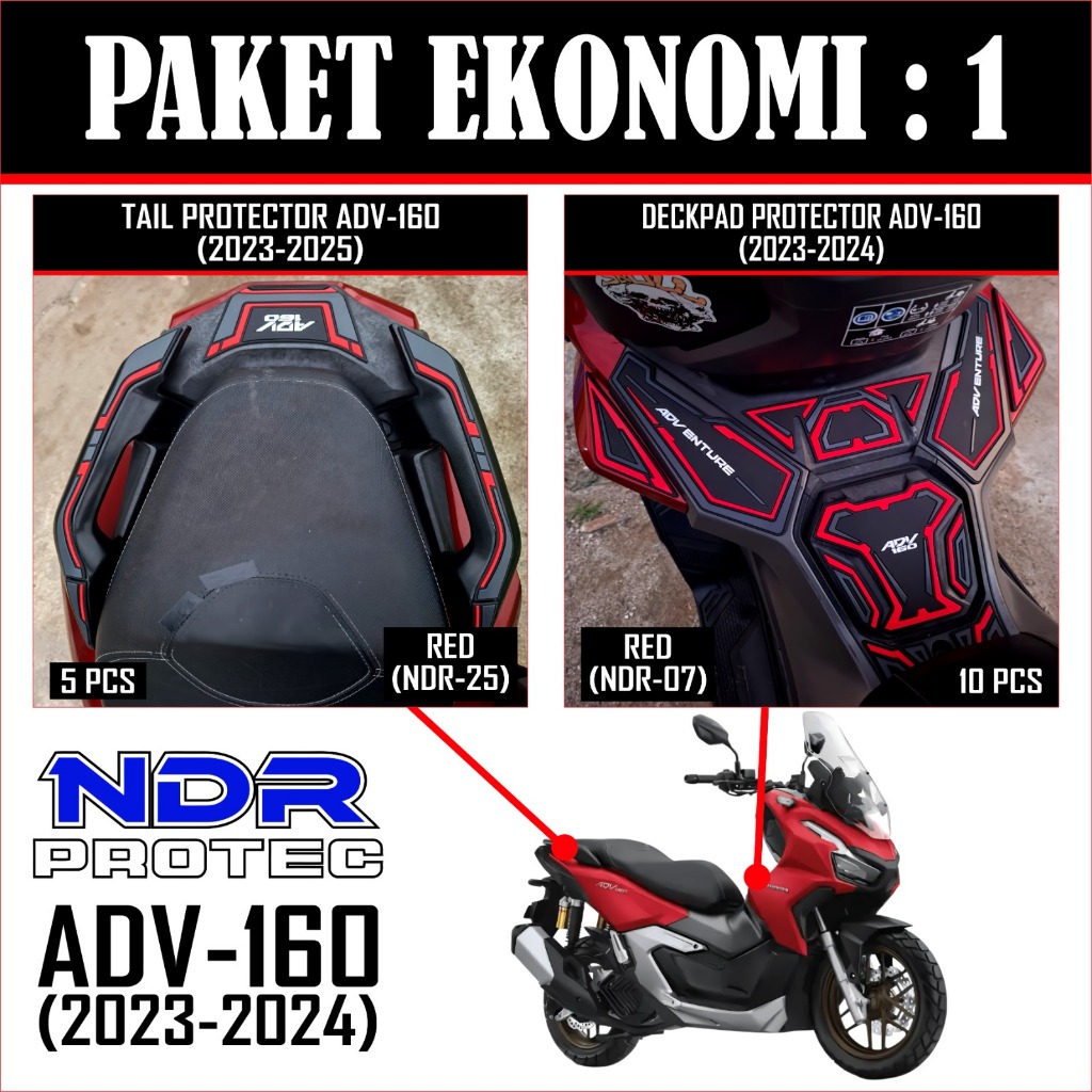 AKSESORIS KARET ADV-160(2023-2024)PAKET EKONOMI/PROTEKTOR ADV-160/NDR PROTEC