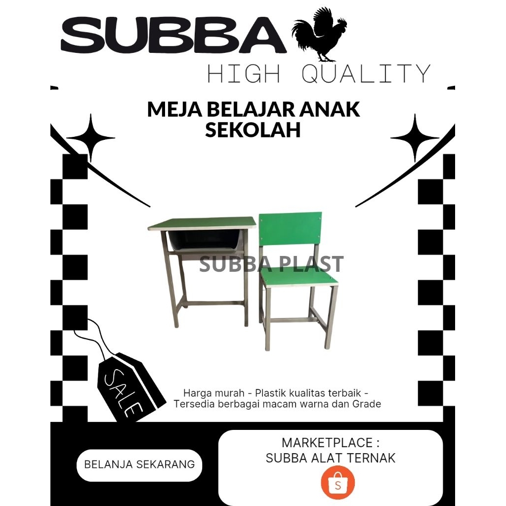 MEJA DAN KURSI BELAJAR PLASTIK ANAK SEKOLAH HARGA MURAH - MEJA KERJA DEWASA PLASTIK MURAH