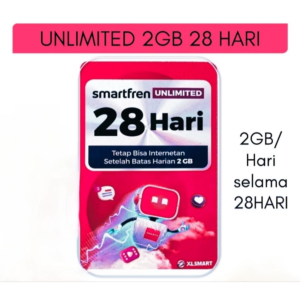 KUOTA DATA SMARTFREN UNLIMITED 2GB 28HARI