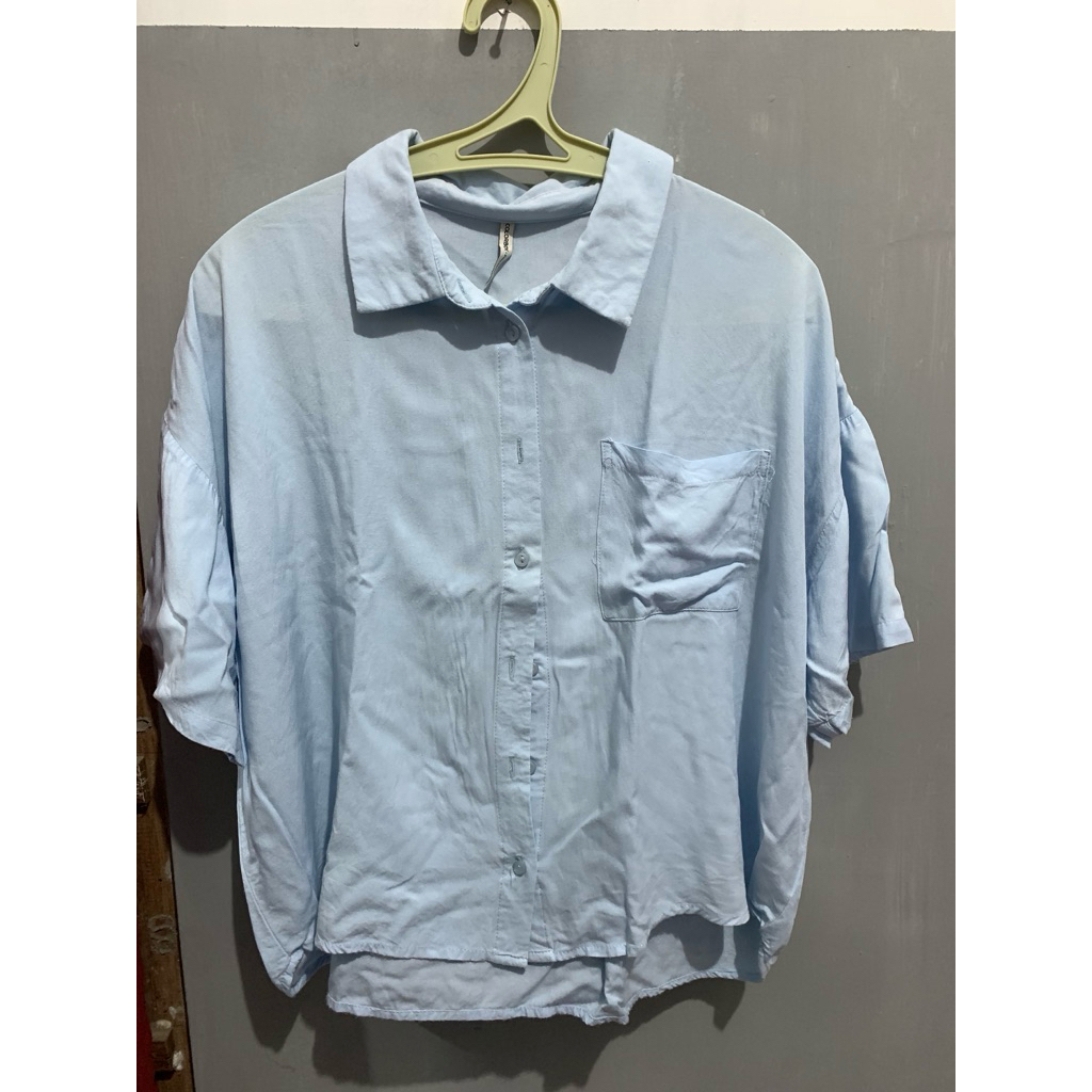 Colorbox kemeja baby blue size L
