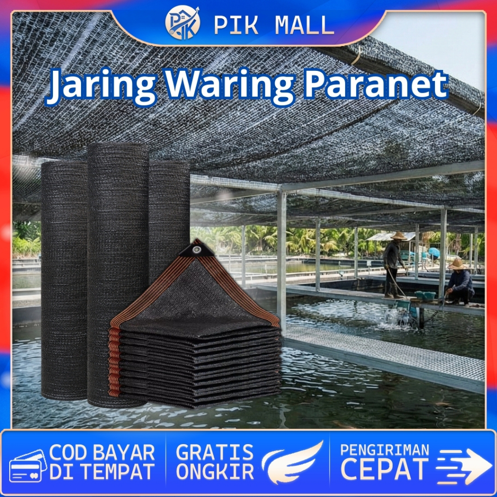 COD 2026 PIKMall - JARING WARING PARANET TUTUP KOLAM IKAN lebar 2 meter  99% Tahan Lama Ntuk 4-30 Me