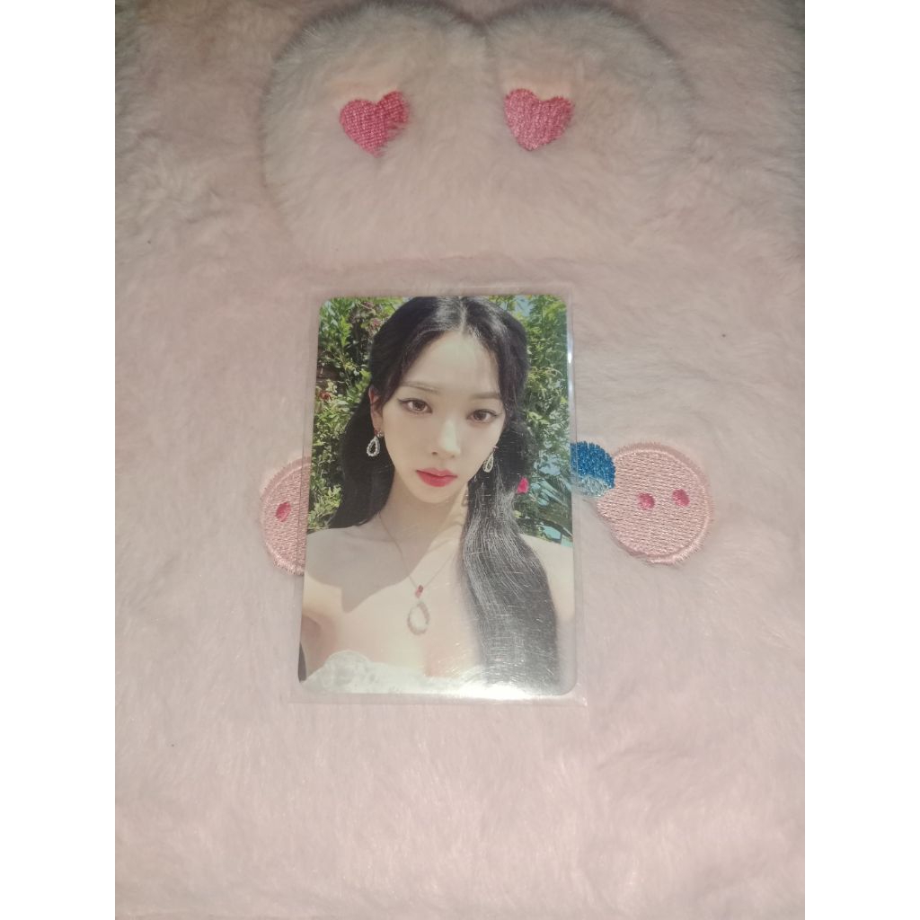 photocard official aespa karina my world md trading card