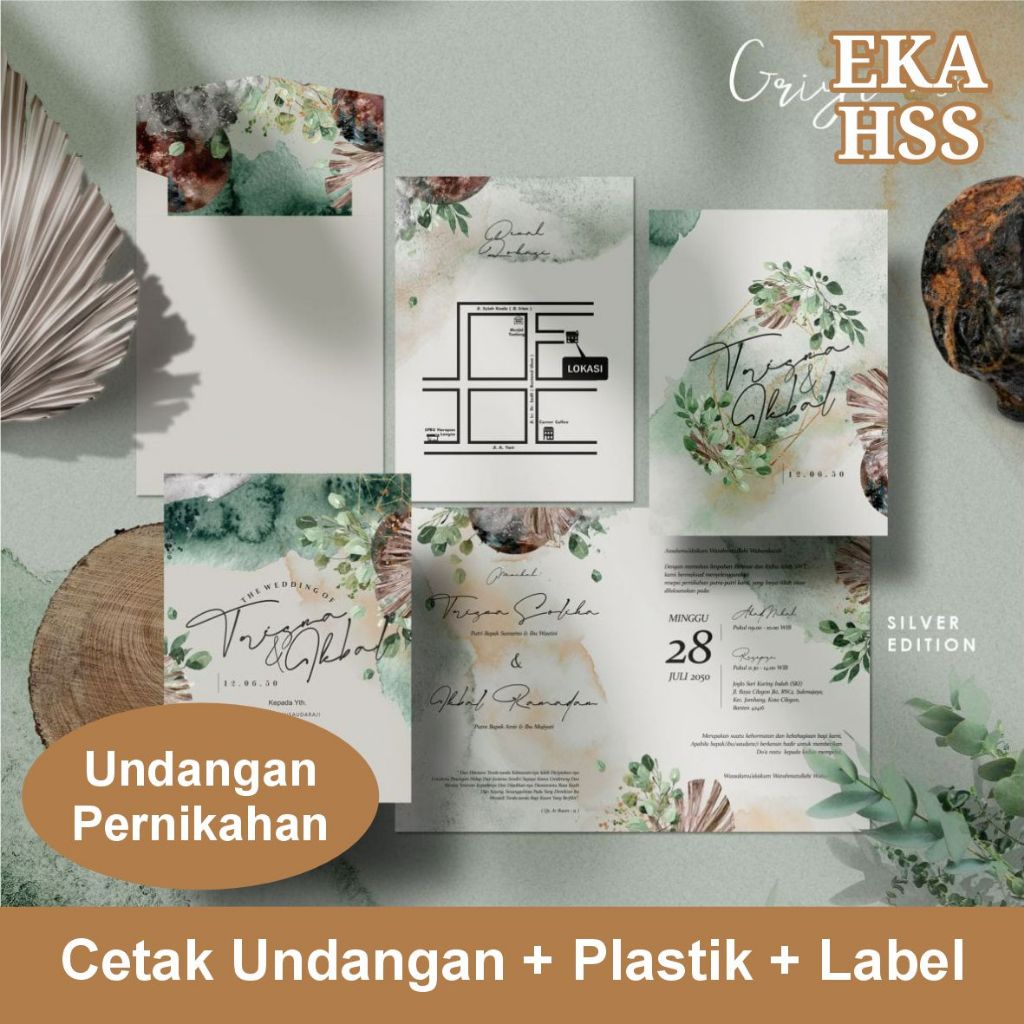 CETAK UNDANGAN PERNIKAHAN AMPLOP GS010