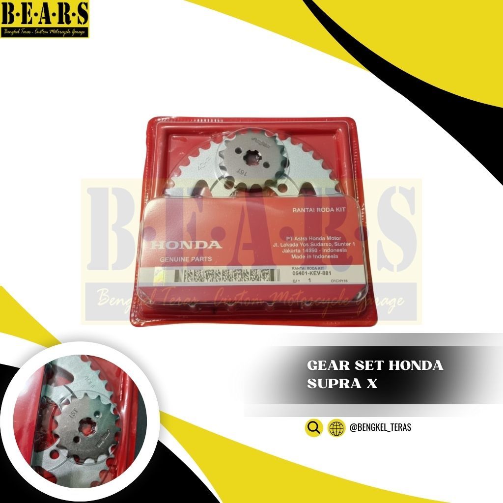Gear set Motor Honda Supra X Lama Fit Old KEV