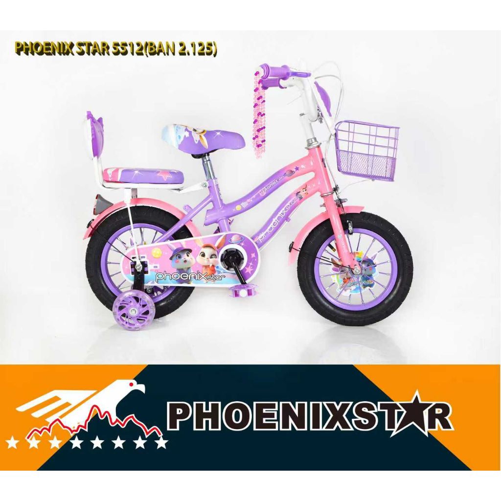 SEPEDA ANAK PEREMPUAN MINI 12 16 18 INCH NEW PHOENIX STAR TERBARU ORIGINAL