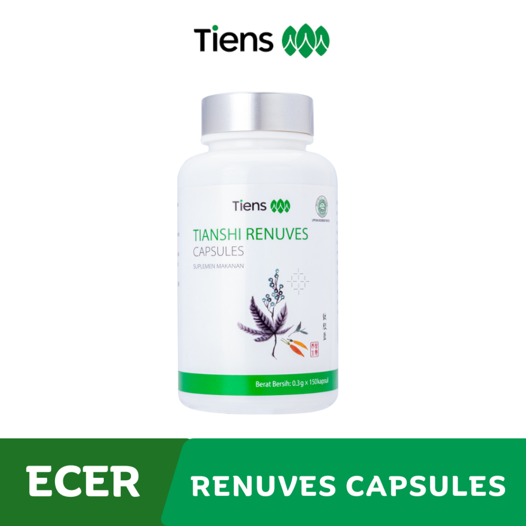 Renuves Tiens Capsules Original 1 Botol Segel 150 Kapsul