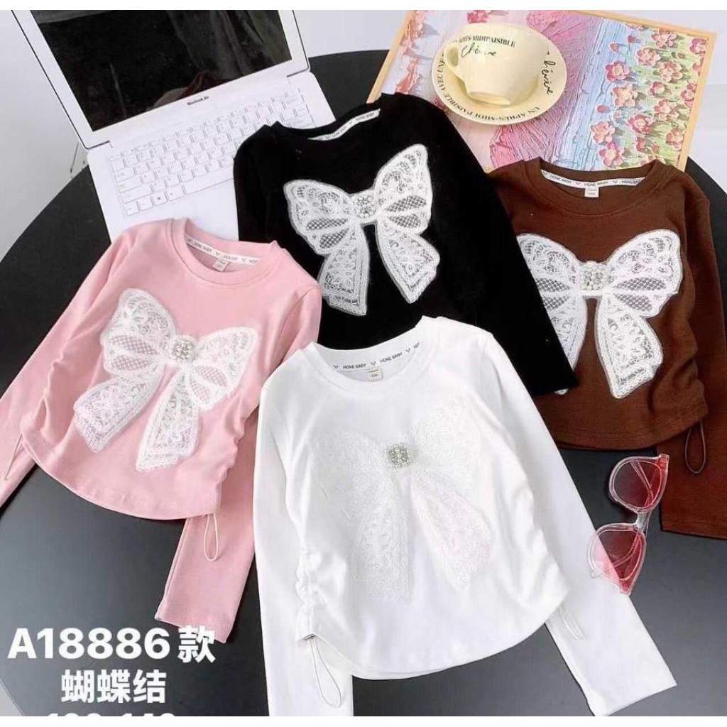 Atasan Crop Anak Perempuan | 5 - 9 Tahun