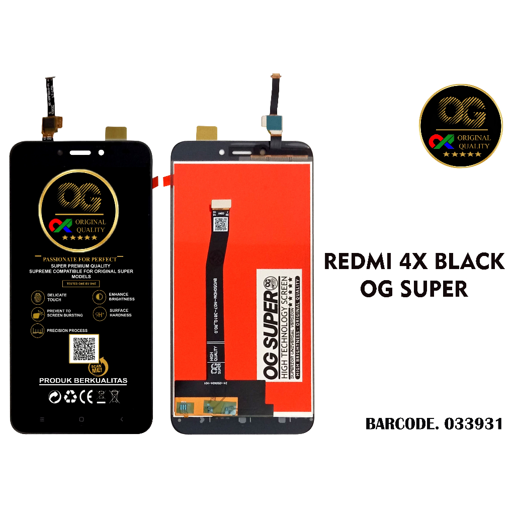 LCD TOUCHSCREEN REDMI 4X BLACK WHITE