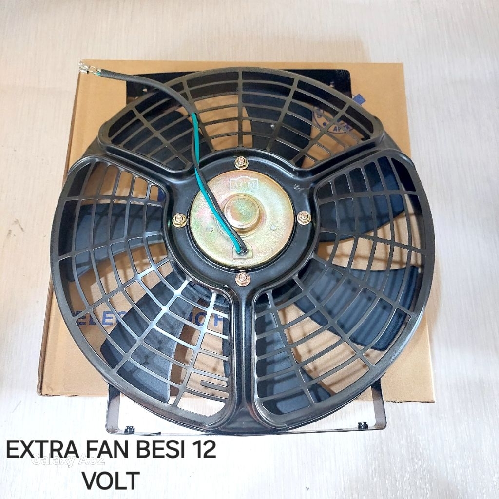 EXTRA FAN MOBIL RANGKA BESI 10 INCHI 12 VOLT