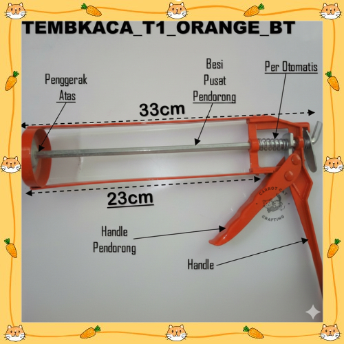 Tembakan Lem Kaca / Alat Tembak  Lem Kaca Botol Tabung