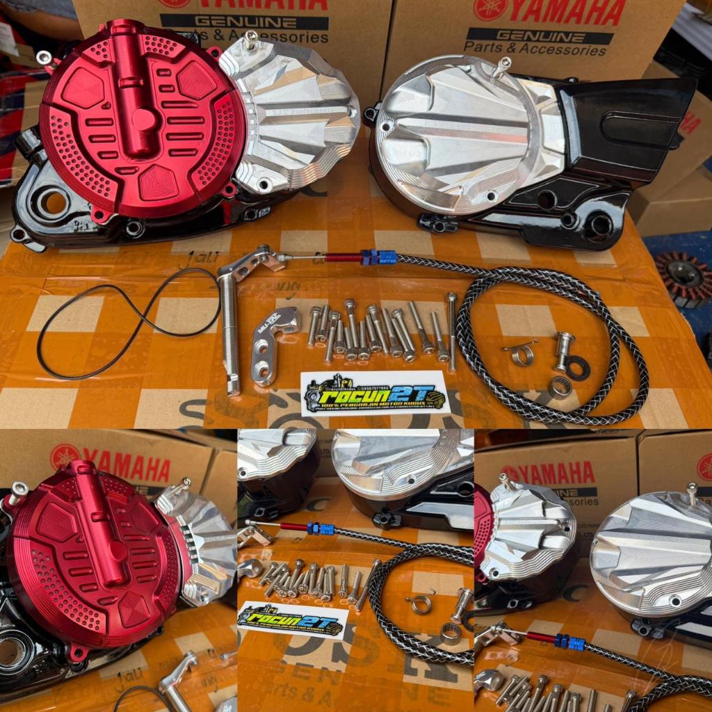 BAK KOPLING RX KING NEW SEMI ALA2 BILLET MERAH SILVER