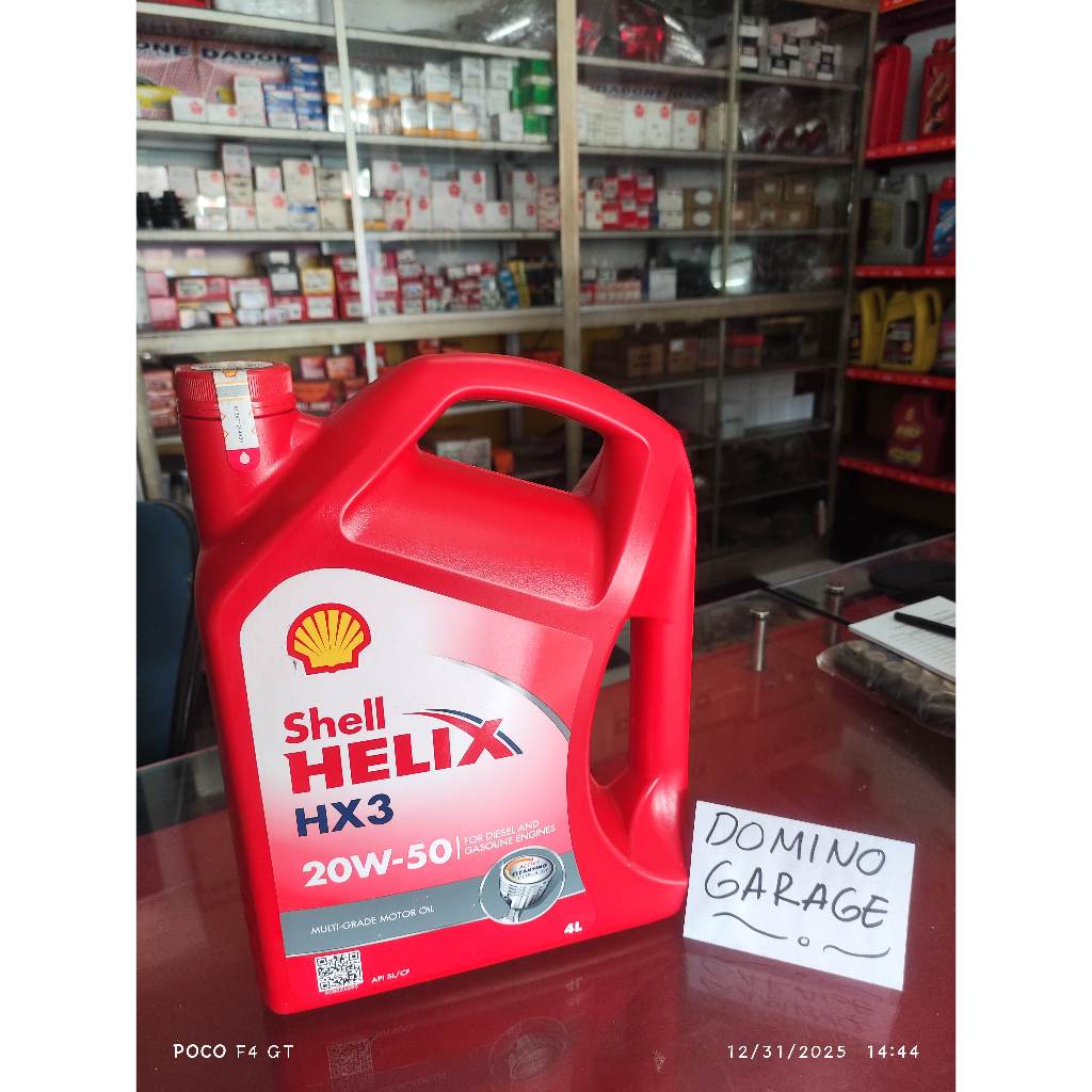 SHELL HELIX HX 3 20W-50 4L, ORIGINAL SHELL