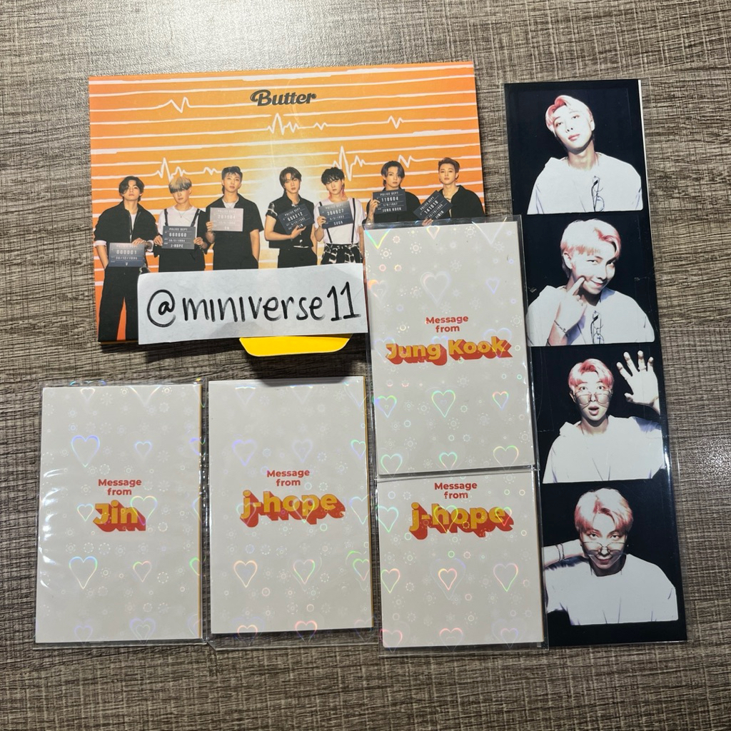 ready stock official bts photocard butter message card young forever mots map of the soul peaches cr