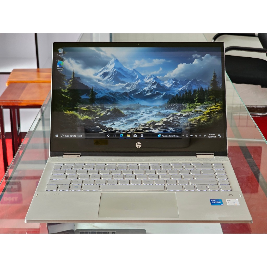HP Pavilion X360 intel Core i5 Gen 11 Layar Touchscreen bisa jadi tablet 2 in 1 Premium Laptop