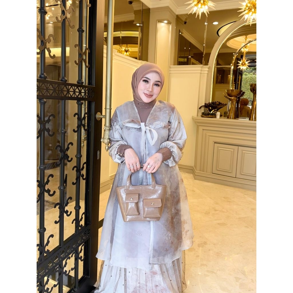 Gamis Organza Mewah Premium Ori Shellasaukia