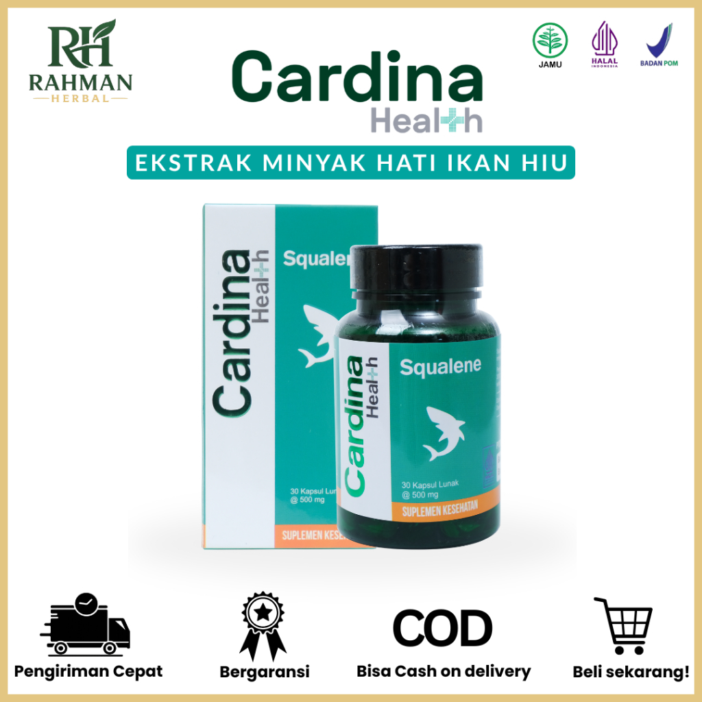 Obat Nyeri Lutut, Obat Nyeri Tumit, Obat Asam Urat, Obat Rematik - Cardina Health Squalene