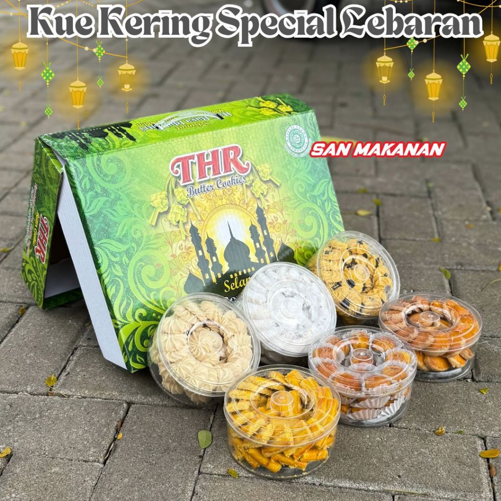 PAKET KUE KERING THR ISI 6 TOPLES PREMIUM | HAMPERS PAKET KUE KERING LEBARAN | PARSEL KUE KERING LEB