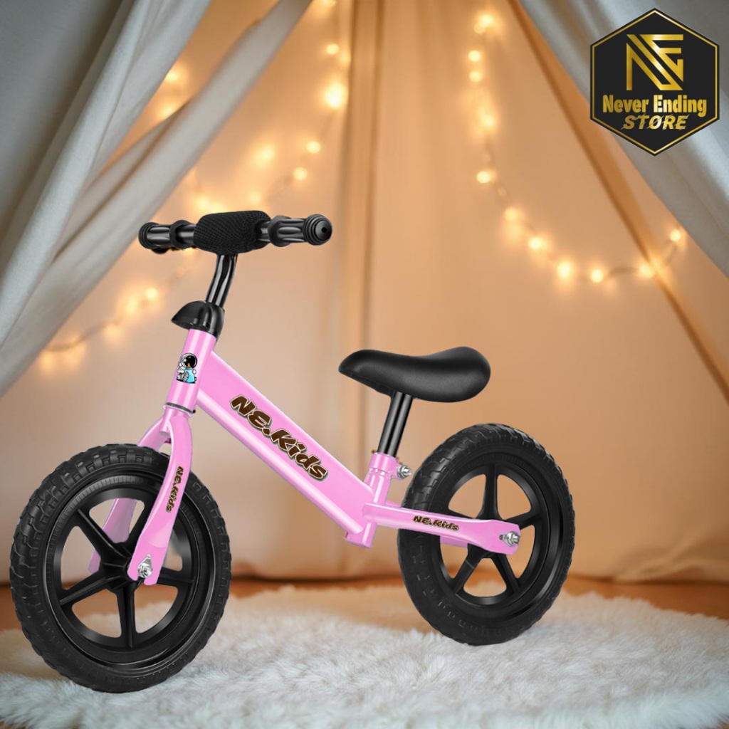 NE.KIDS Sepeda Anak Pushbike Keseimbangan Balancebike Usia 1-6 Tahun Perempuan Laki Laki