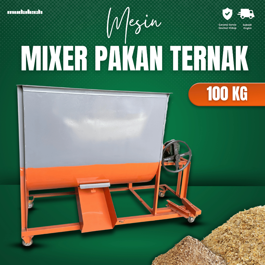 Mesin Pengaduk Pakan Ternak Mixer Pencampur Pakan Ternak 25KG 50KG