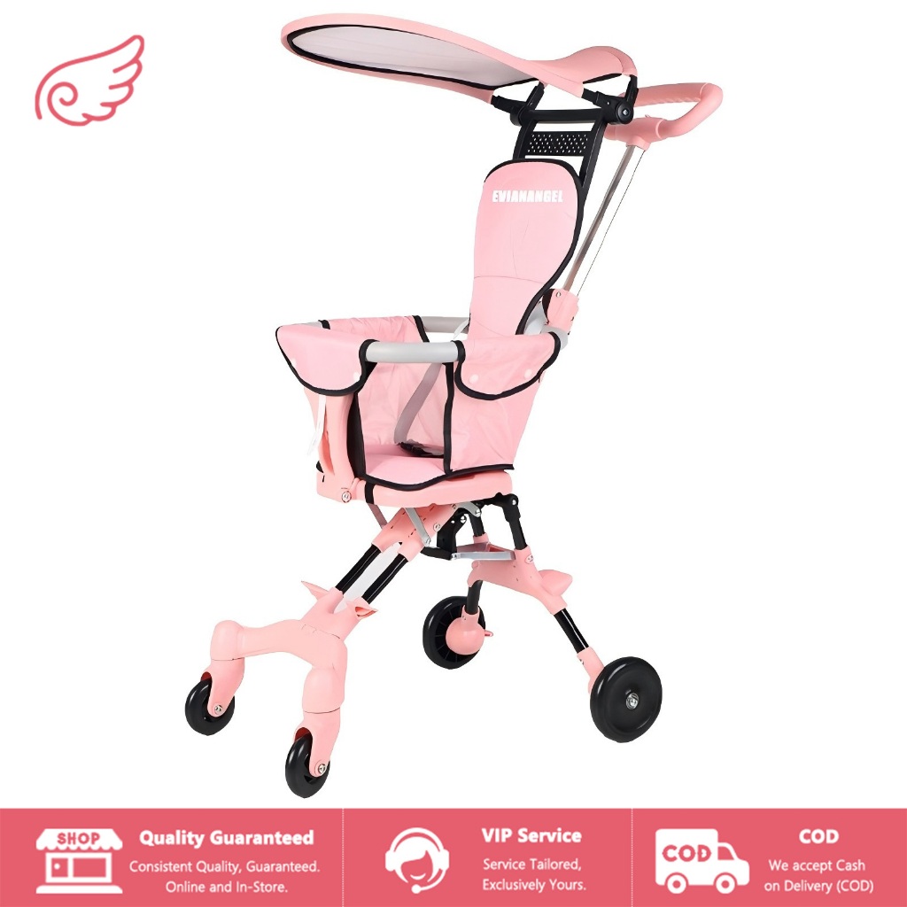 EVIANANGEL Kereta Dorong Balita Lipat Magic Stroller Baby 2 Way Sepeda Motor Dapat Dibawa Stroller B