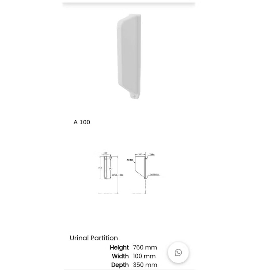 TOTO A100 PARTISI URINAL