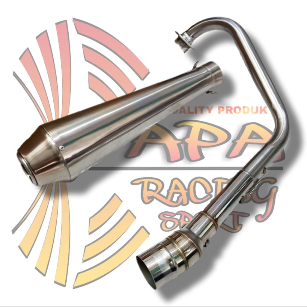 Knalpot Custom Japstyle Kolong Full system XSR 155 Tiger Verza Megapro Byson Scorpio Vixion R15 Xabr