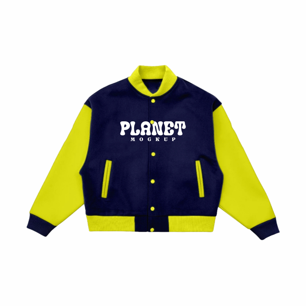 Mockup Jaket University Flat CDR - Corel Draw