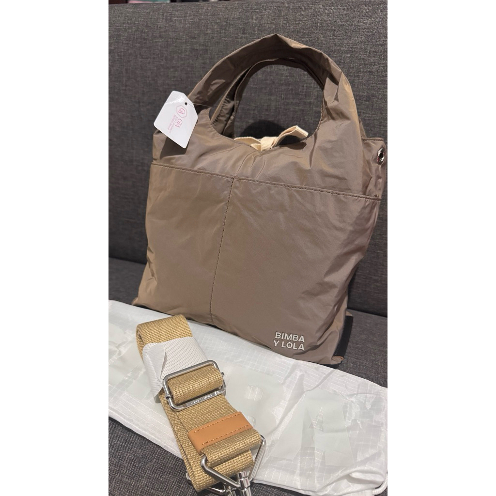 Bimba Y Lola - Mink Nylon Tote Bag