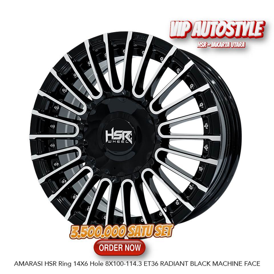 HSR Kelapa Gading Jakarta - Pelek R14 Ring 14 Murah hsr untuk wuling air ev ring 14 velg hsr amarasi