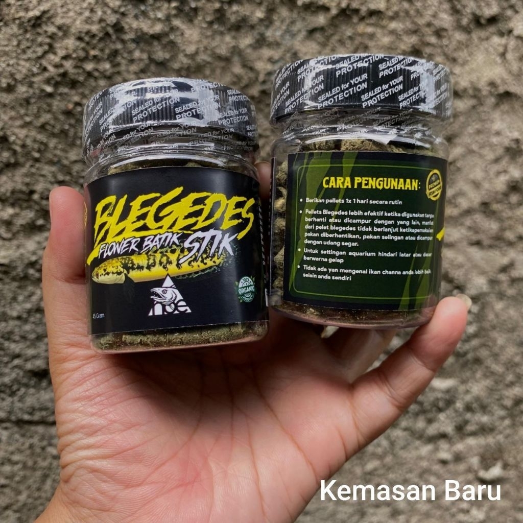 PELET BLEGEDES STICK 45gram UNTUK PROGRESS BUNGA PADA CHANNA MARU YS