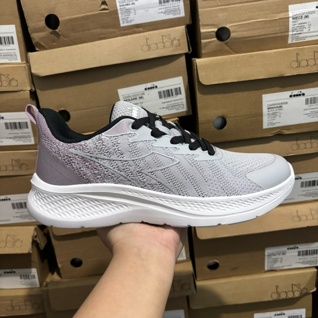 (size 36&39) SEPATU DIADORA NIAGA GREY PURPLE