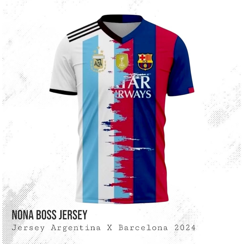 JERSEY ARGENTINA X BARCA 2024