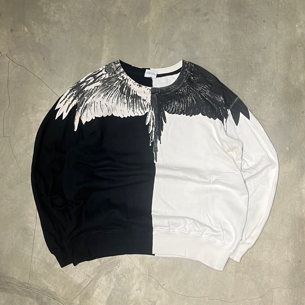 Marcelo burlon sweater black and white