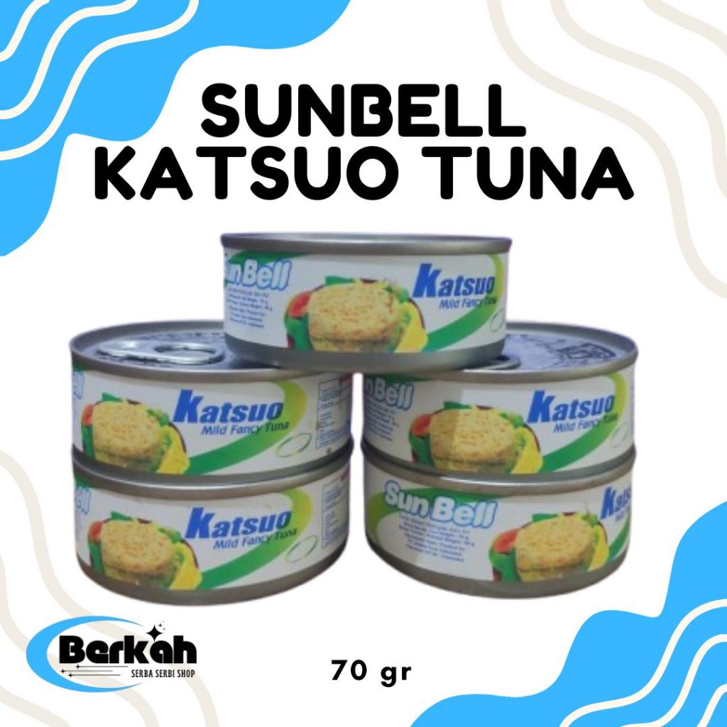 SUNBELL KATSUO Tuna Kaleng | Umpan Mancing Sunbell Katsuo isi bersih 70 gram Pengganti Deho