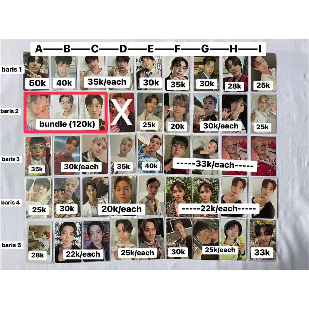 SEVENTEEN Photocard pc official wonwoo hoshi  dino vernon teh8 minghao cemong kit 17 is right here b