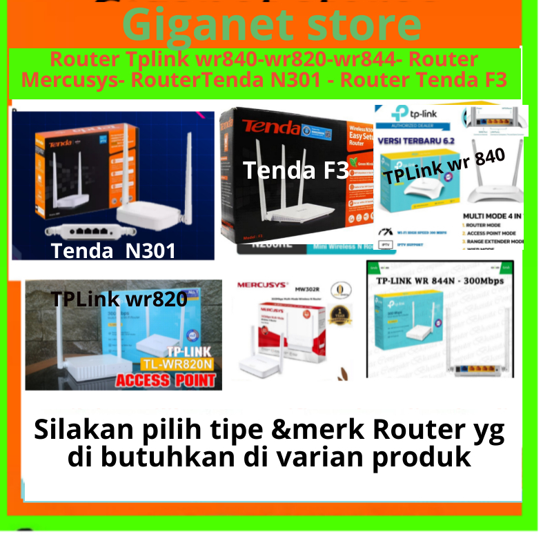 Router Wifi Tplink wr840 wr820  wr844 Router Wifi Tenda Router wifiTotolink Router wifi Mercusys