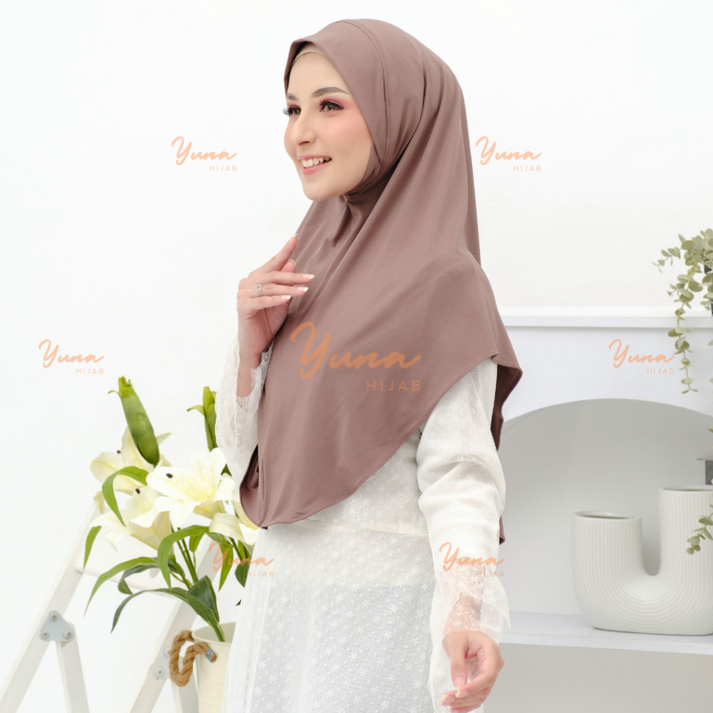 Hijab Dagu Malaysia Premium Jersey Size M I Bergo Dagu I Hijab Syari