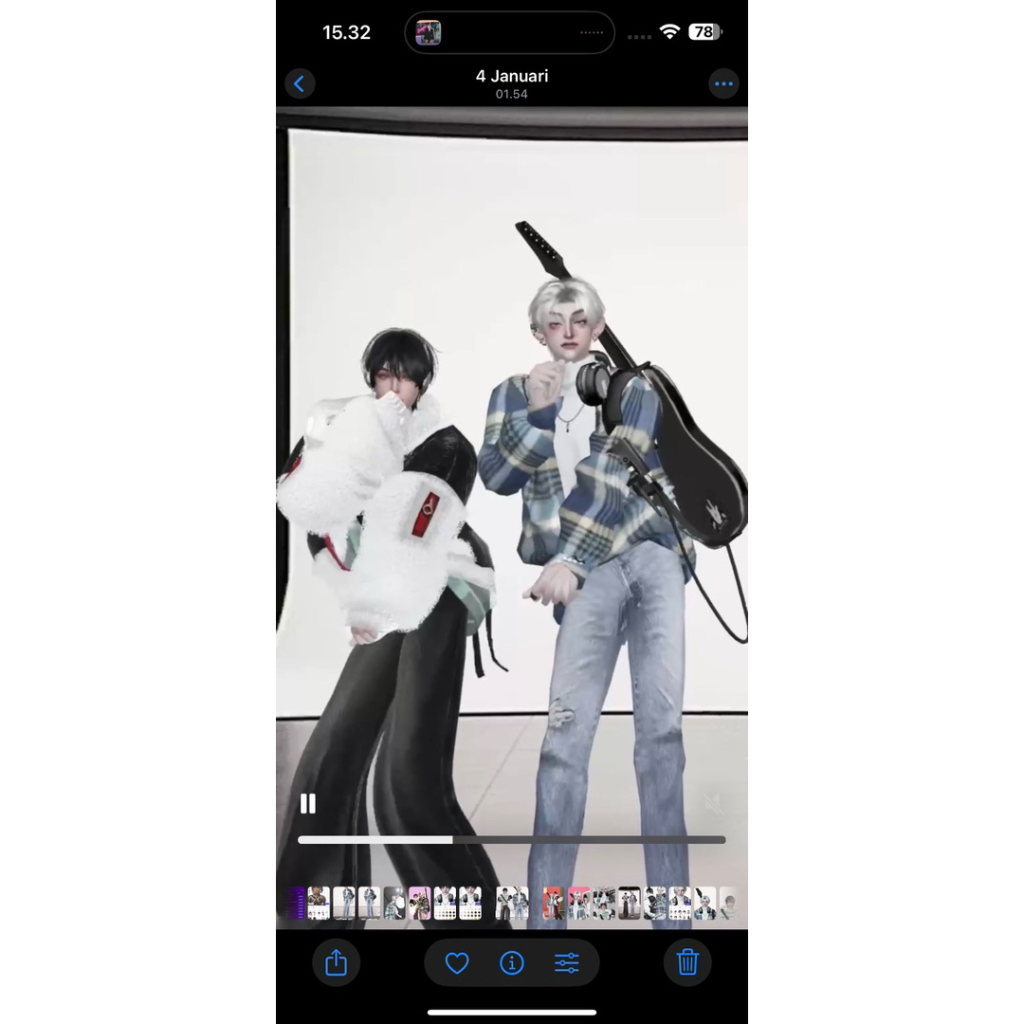 item & progress zepeto